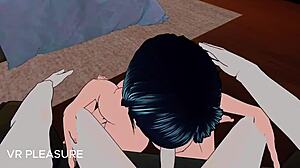 Milf Mom Enjoys VR Porn with Wet Pussy Licking and Toys