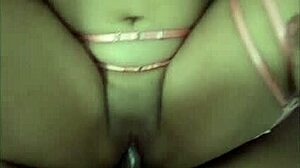 i visit my stepbrother and he secretly fucks my shaved pussy on easter