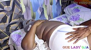 Bbw milf bent over for big black cock creampie raw sex after mask trip.