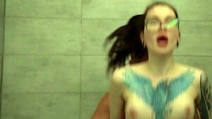 Eva Gold Caught Martin Spell Jerking and Fucked Him in Shower