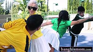 Tennis game with MILFs turns into a hot foursome.