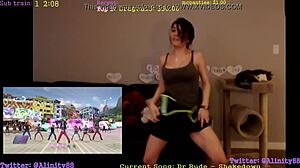 Alinity's sexy dance shakes her ass and tits