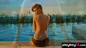 Watch Britt Linn Strip Naked For A Swim?