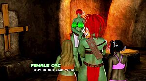 a mistress orc appears in breeding island episode 23 with big tits