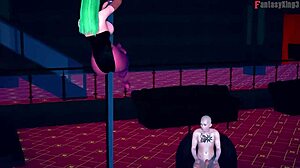 morrigan table dance full halloween special on sheer fantasyking3 in 3d cartoon hentai