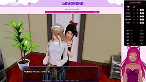 Vtuber lewdneko plays harem hotel part 30, she says.