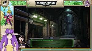 Lesbian inquisitors make out in Warhammer 40k Trainer Part 12.
