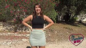 lexie, 29, french brunette slut gets outdoor assfucking