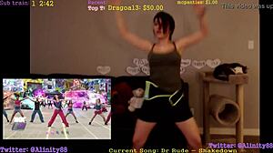 Alinity's sexy dance shakes her ass and tits