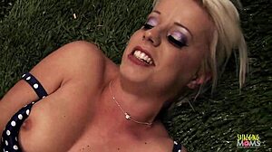 Blonde Milf With Big Boobs Moans During Anal Prep