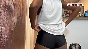 Horny Latina MILF Gives POV Blowjob to Delivery Guy with Monster Cock