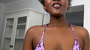 i interview smooth ebony babe for casting