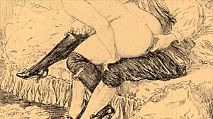 vintage erotic drawings from antique collections