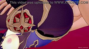 Mona Yearns for Passionate Fucking in Genshin Love Hotel