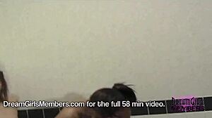 Feeling shy, the nervous nursing students arrive and strip naked, revealing their beavers