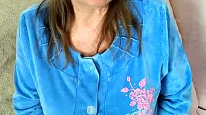 Horny busty granny says, 'Seduce my step grandson for BLOWJOB and TITTYFUCK!'