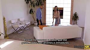 yo, check this old man helping a redhead hottie get revenge on her guy. What a wild daddy story with a young 18+ twist!