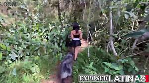 Milf Alexa Lewis fucked hard in woods by neighbor
