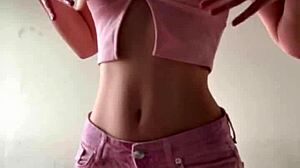 Young woman performing self-massage to please you, did I succeed? - maiskii