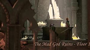 busty elf dominates man and gets rewarded by cock