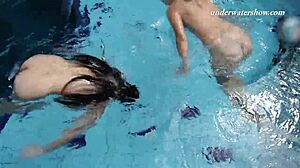 Iva Brizgina and Paulinka Enjoy Softcore Pool Fun