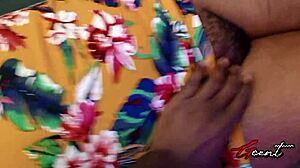 Horny hot wife gets wet massage, screams during fingering and masturbation