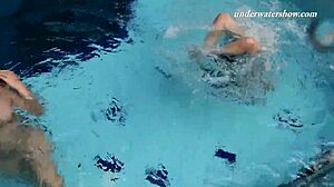 Iva Brizgina and Paulinka Enjoy Softcore Pool Fun