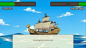 Lusty buccaneers parody hentai game episode 4 creampie alvidas pirate pussy