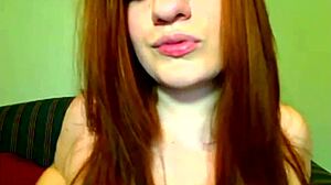 bbw redhead chats on webcam about her interests