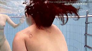 Iva Brizgina and Paulinka Enjoy Softcore Pool Fun