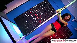 The stripper experience! Ariana Marie strips down and sucks a huge cock!