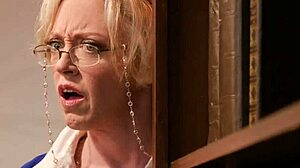 blonde mature librarian dee williams double penetrated by two big cocks in taboo group