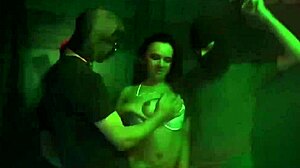 Busty German Teen Banged In Night Club Gangbang With Deepthroat And Big Cocks