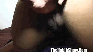 first time amateur carmel cakes gets her thick red pussy banged with slobber on big black cock