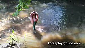 british milf getting filthy outdoors in the wild nature