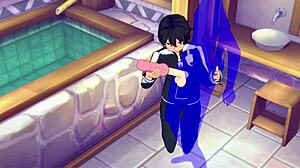 Sword Art Online Yaoi: Kirito Handjob And Bareback Creampie