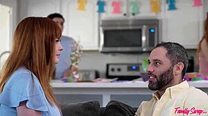 milf licks big tits for creampie claim