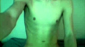 Solo Gay Boy Jerking Off His Hard Cock