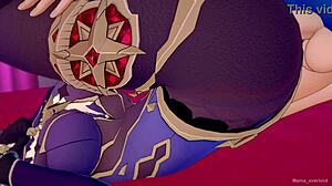 Mona Yearns for Passionate Fucking in Genshin Love Hotel