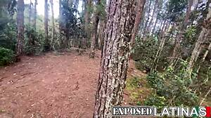 Milf Alexa Lewis fucked hard in woods by neighbor