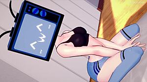 TV Woman Enjoys Hot Exercises In Sportswear!