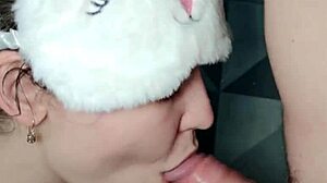 hey girl, that big cock is getting the best blowjob from this blonde slut, cum all over those natural tits