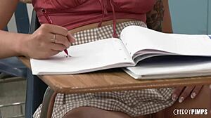 asian student kimora quin seduces teacher in classroom for secret fuck