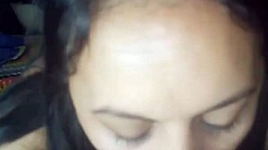 Petite Argentine Latina Mother-In-Law Sucks Old Man's Cock