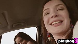 petite babes undress and striptease outdoors