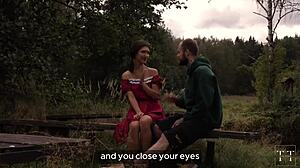 Intensely fucked my best friend's sister from outside and cum on her face.