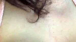 Flashing huge tits in car passenger seat, police nearly catch pussy play outdoors near hotel