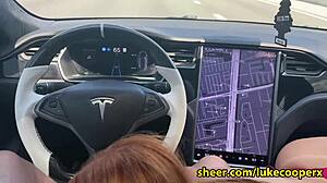 Fucking Sexiest Red Head Zoey Luna With Perfect Body In Car During Quickie Blowjob And Sex