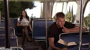 Brunette beauty Melissa Lauren rides stranger for wild sex at PenthouseGold.com.