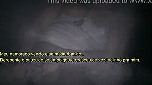 she jerks off a stranger through the glory hole until he cums